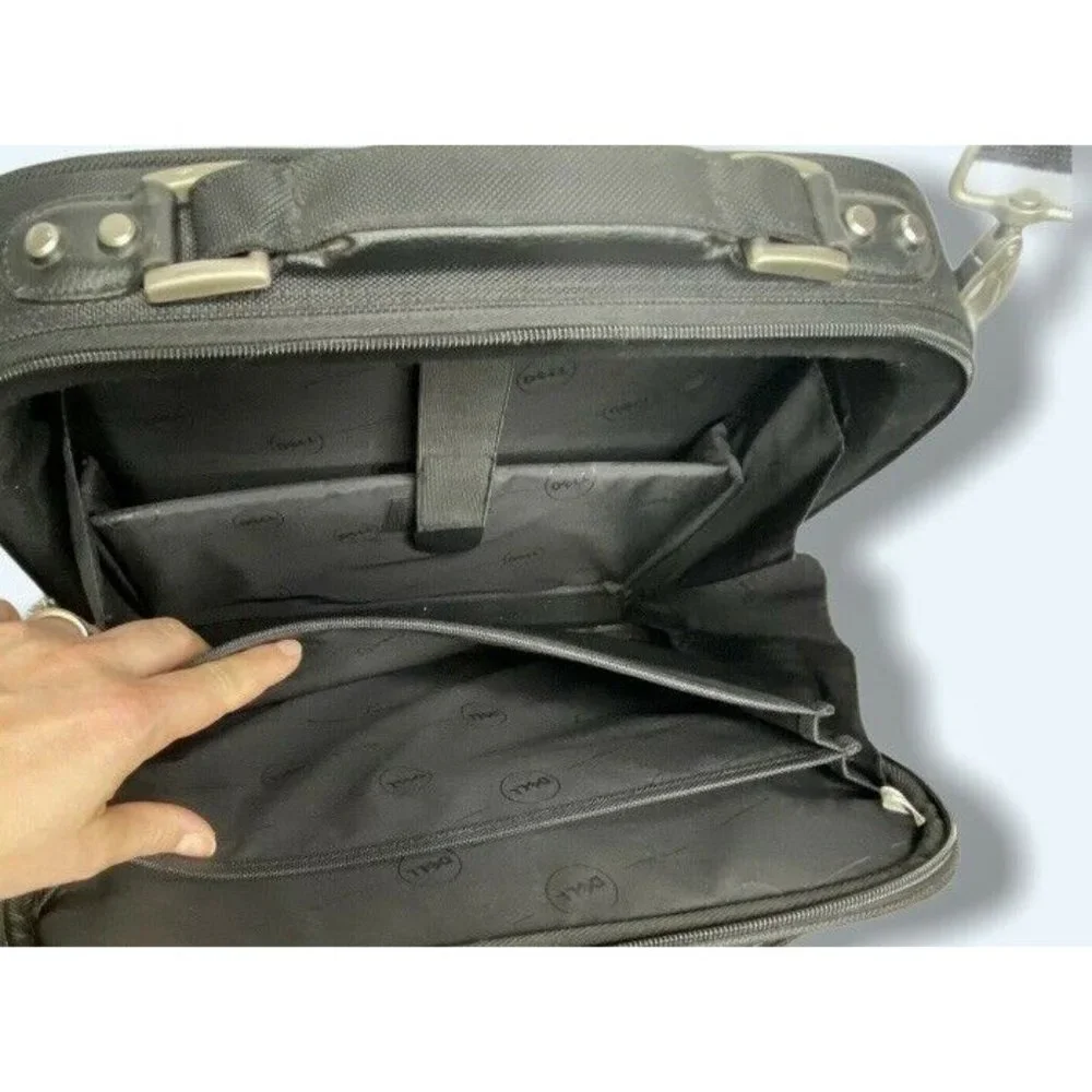 Dell Genuine 15” Briefcase Laptop Canvas Bag Black